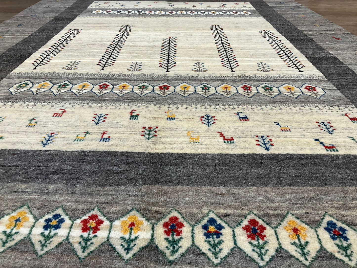 カシュクリギャッベ  210cm x 156cm RJ13172