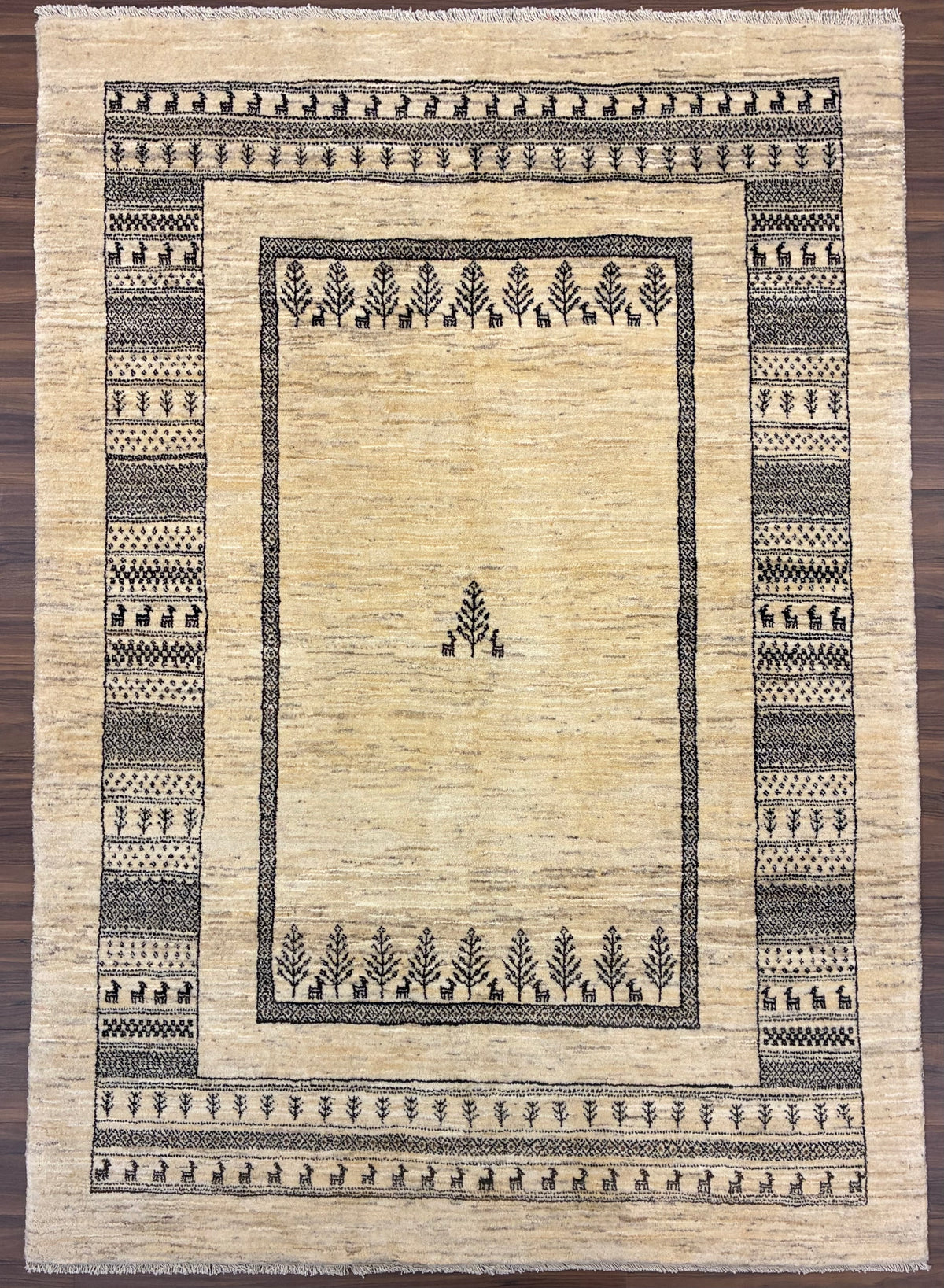 【千葉店】カシュクリギャッベ  210cm x 150cm RJ11000