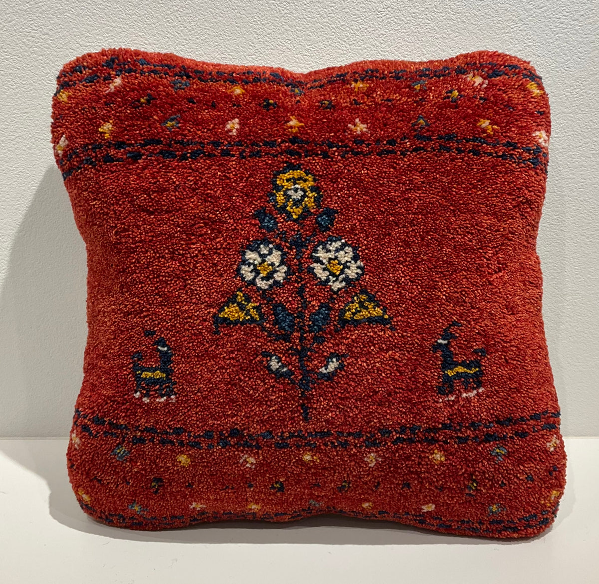 【福岡店】ギャッベクッション 42cm x 42cm Z2876