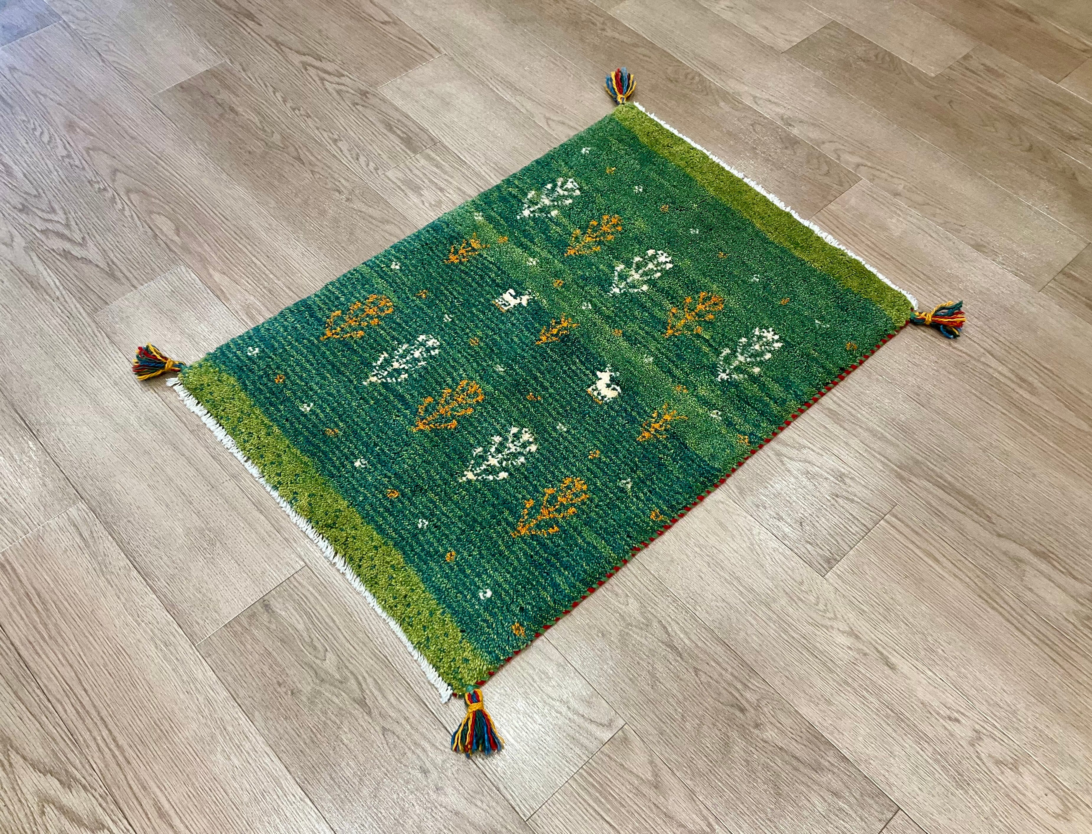 ギャッベ 90cm x 60cm RJ11566 – ペルシャ絨毯専門店 ペルシャンパトリス