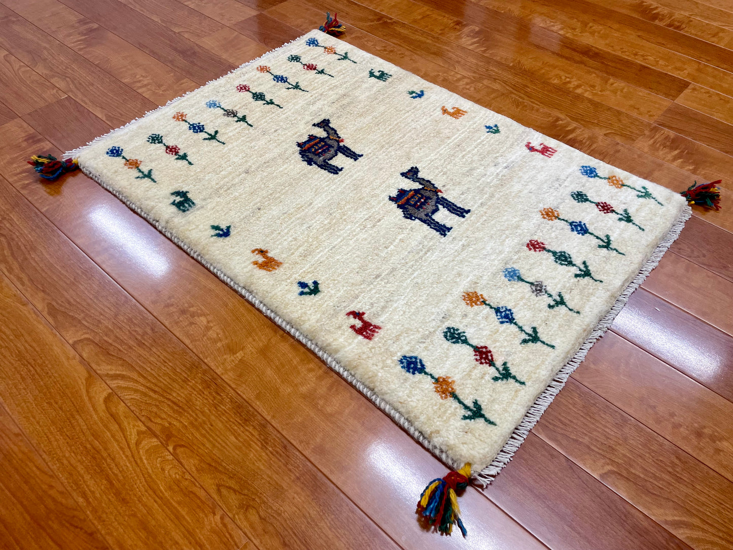 【オンライン限定】ギャッベ 90cm x 63cm RJ14182