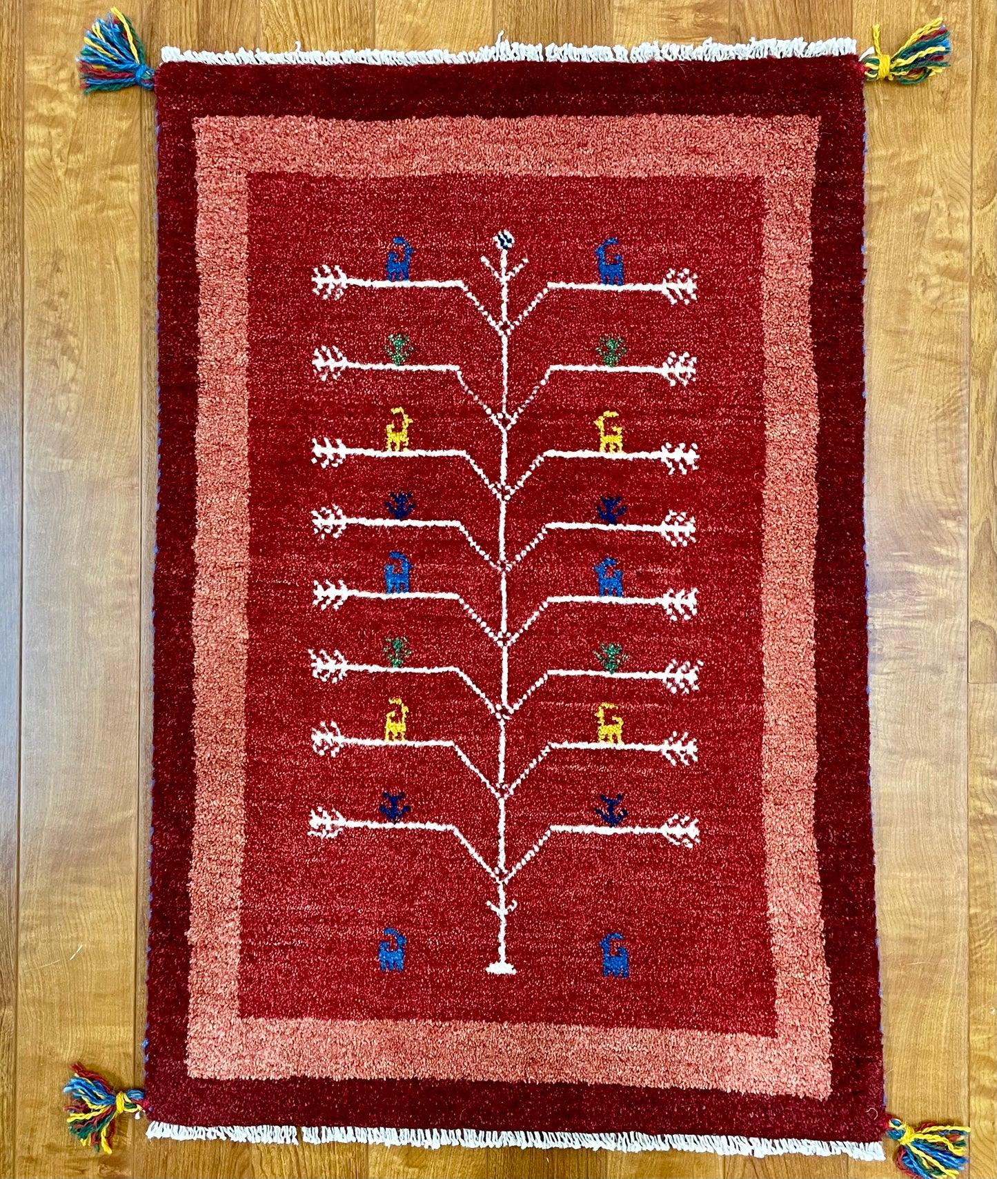 【オンライン限定】ギャッベ 90cm x 62cm RJ12358
