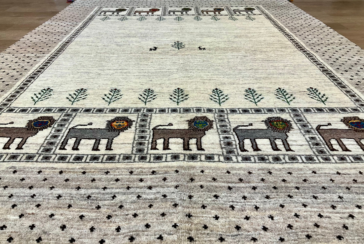 カシュクリギャッベ  210cm x 155cm RJ11874
