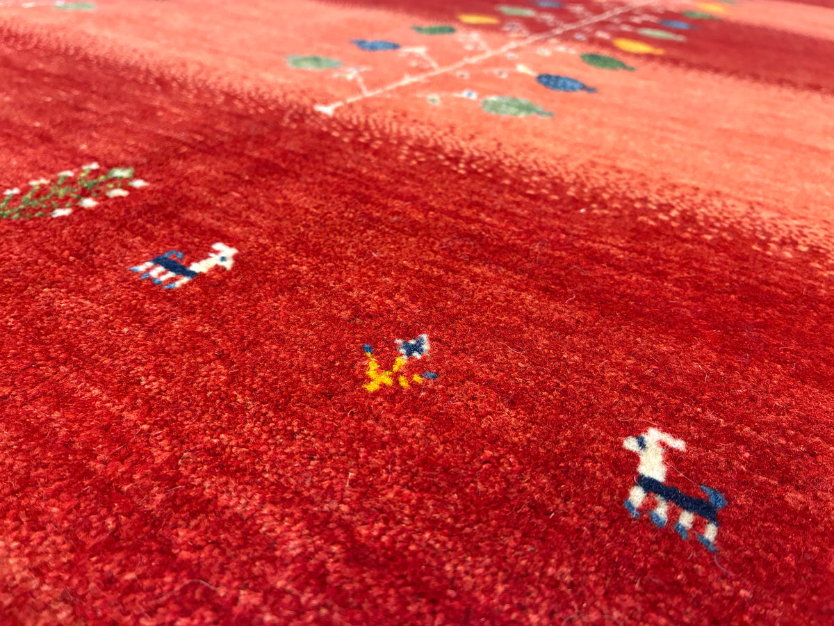 【千葉店】カシュクリギャッベ  200cm x 150cm RJ14442
