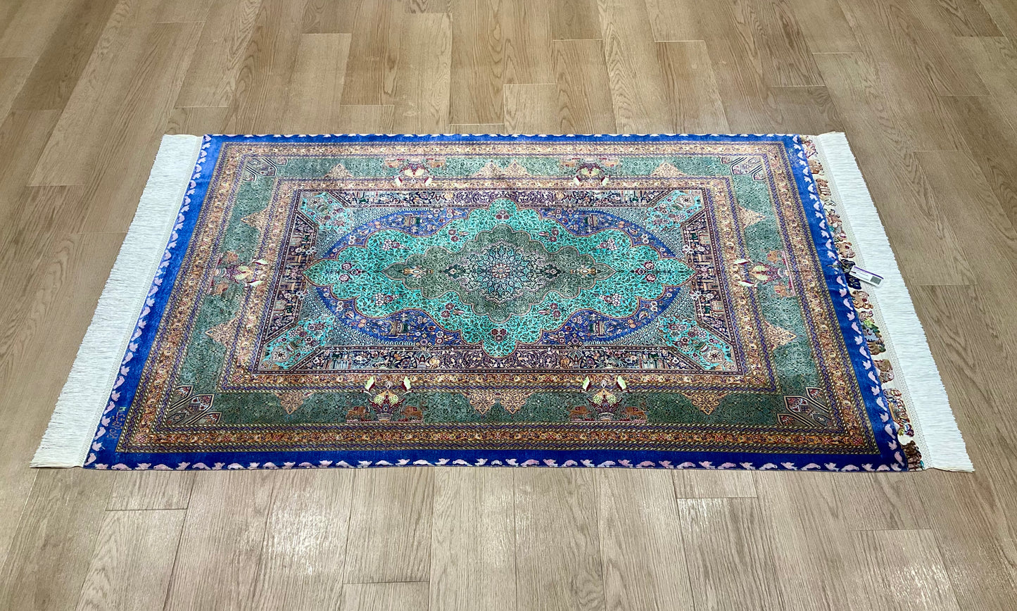 クム ジャムシーディ工房 160cm x 102cm JM248