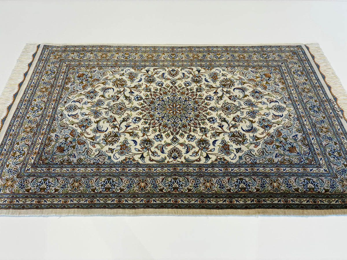 【千葉店】カシャーンシルク ネギン工房 92cm x 58cm NT13856