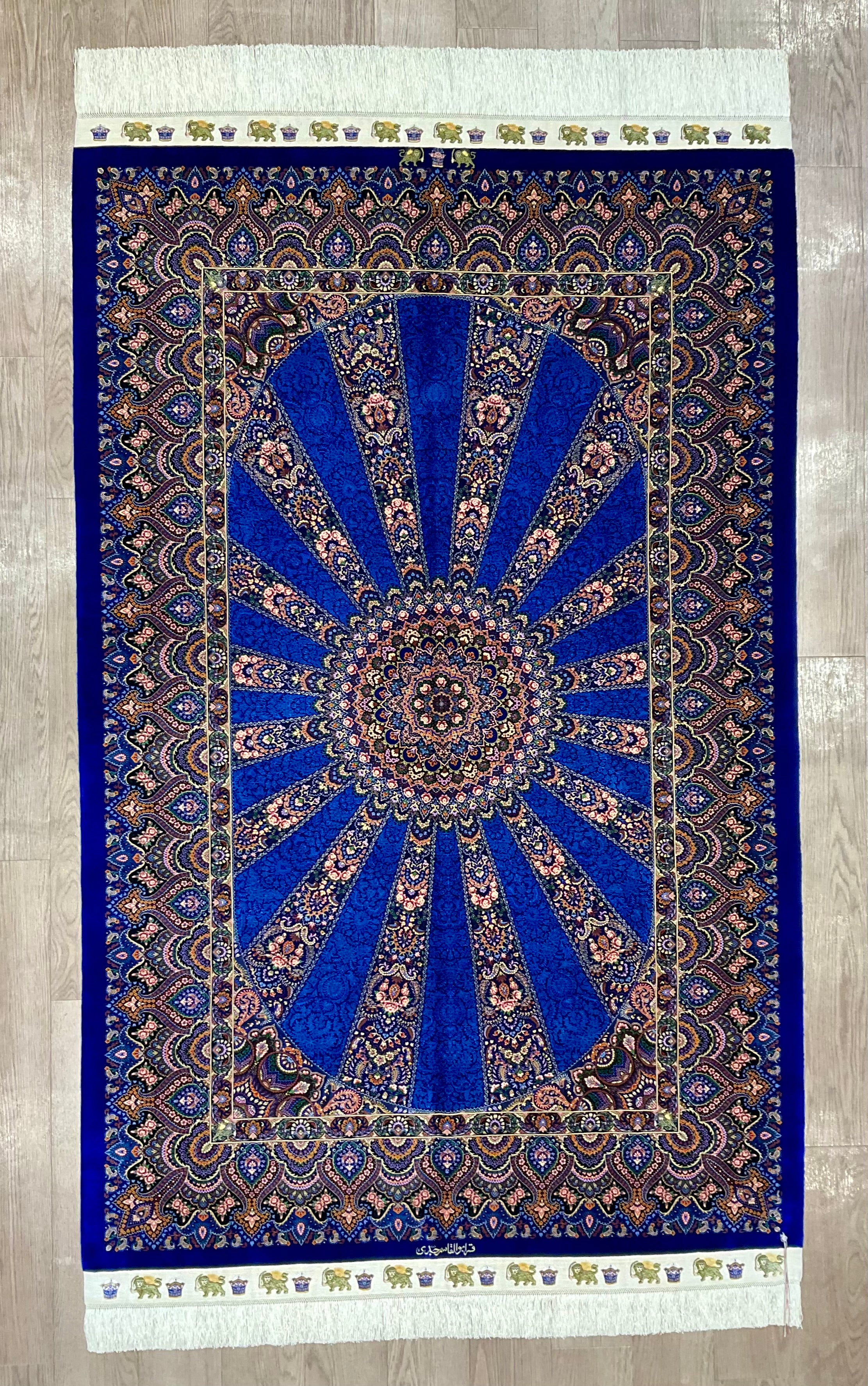 クム ジェッディ工房 205cm x 134cm PS11836 – ペルシャ絨毯専門店
