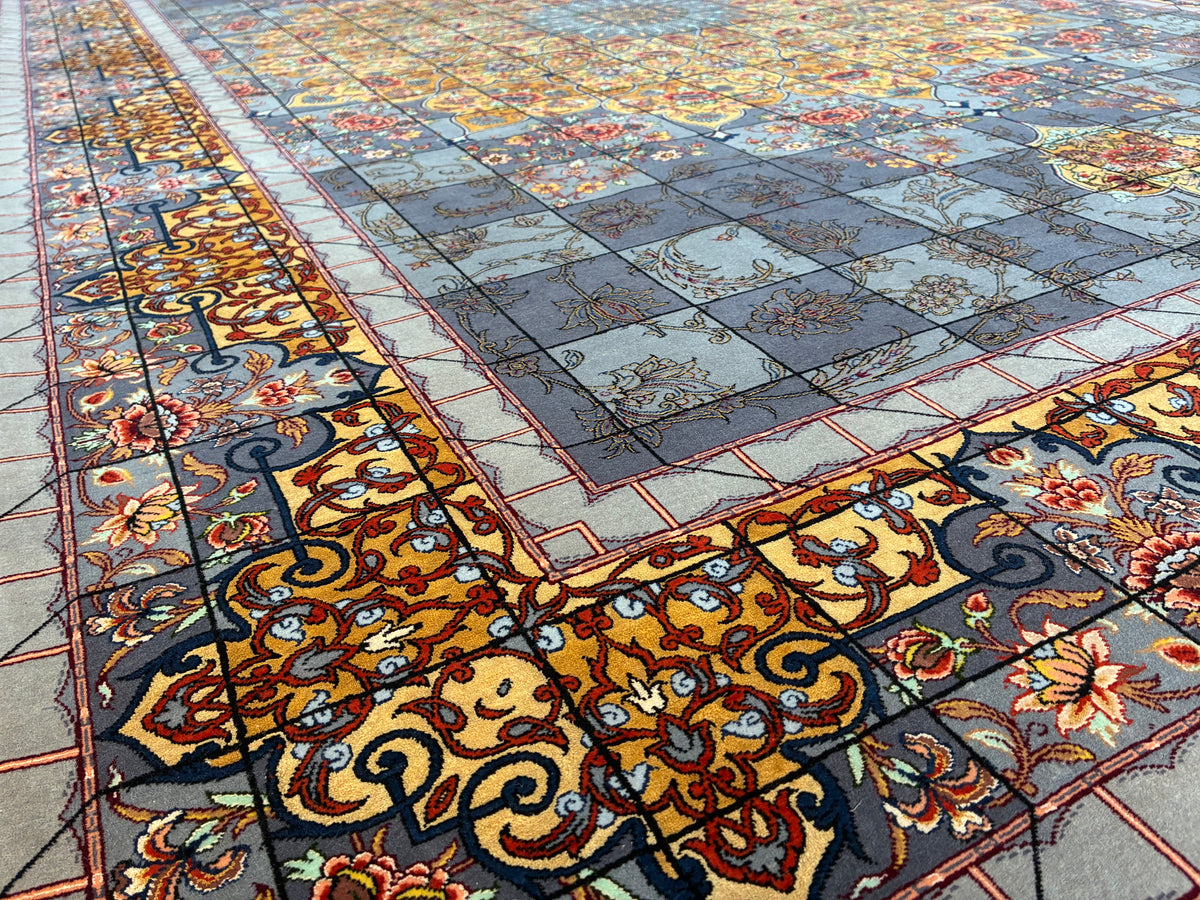 [千葉店] イスファハン ダーブッド工房 300cm x 200cm PS12454