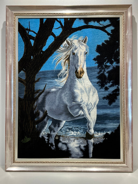 【額装】タブリーズ （白馬）アーリナサブ工房 89cm x 68cm NT8782