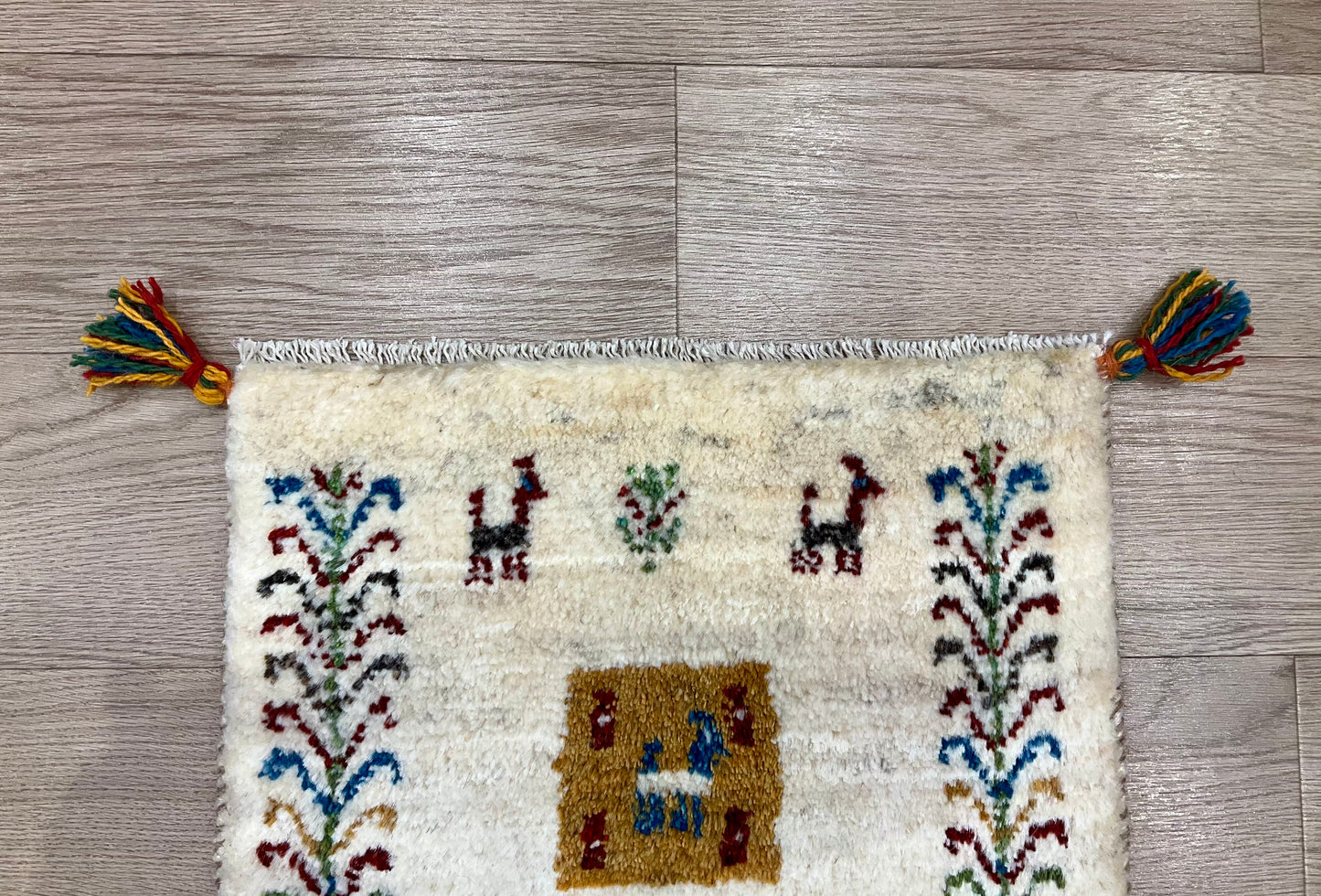ギャッベ 44cm x 39cm Z1190