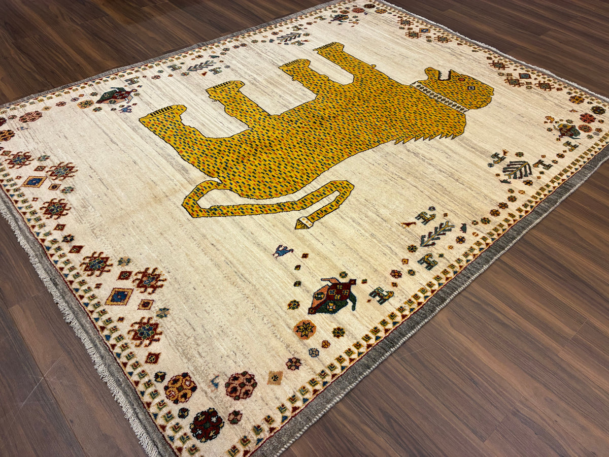 【千葉店】カシュクリギャッベ  202cm x 155cm RJ14838