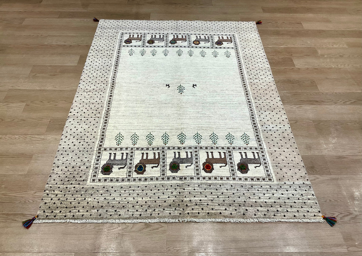カシュクリギャッベ  210cm x 155cm RJ11874