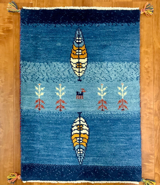 【オンライン限定】ギャッベ 87cm x 60cm RJ6803