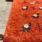 【福岡店】ギャッベ 41cm x 40cm Z2988
