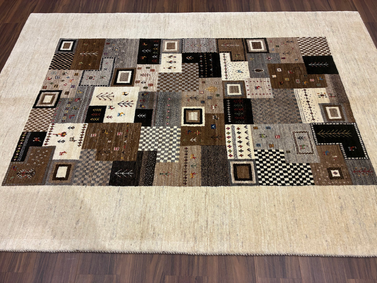 【千葉店】カシュクリギャッベ  200cm x 140cm RJ10948