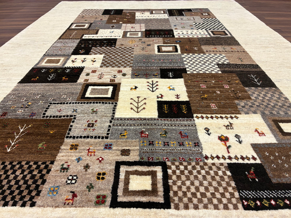 【千葉店】カシュクリギャッベ  200cm x 140cm RJ10948