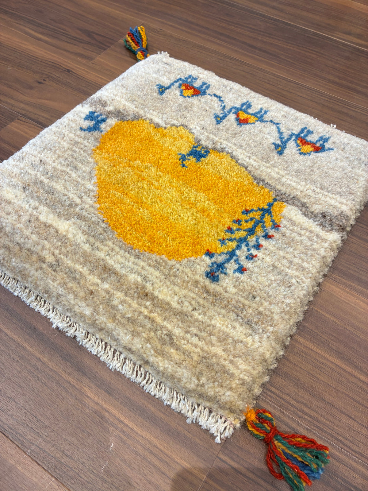 【千葉店】ギャッベ 39cm x 40cm Z3054