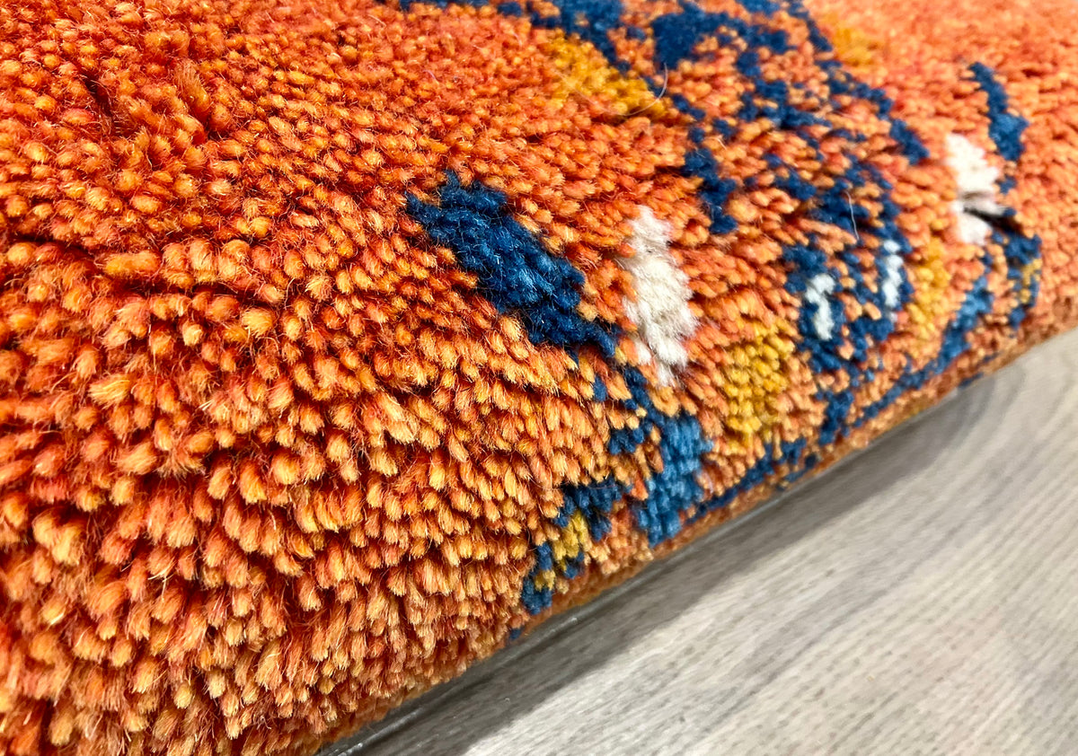 【福岡店】ギャッベ 43cm x 40cm Z2662