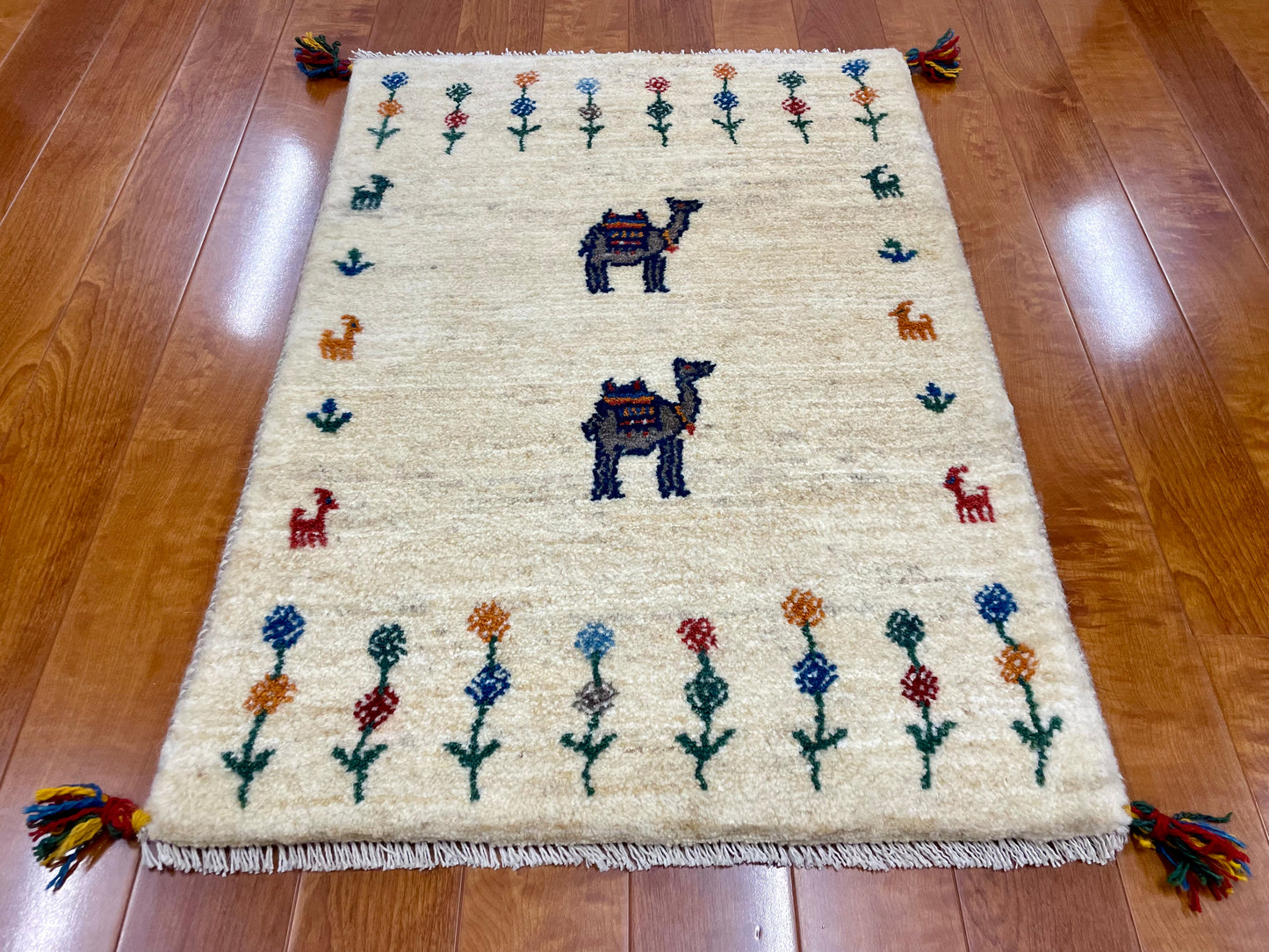 【オンライン限定】ギャッベ 90cm x 63cm RJ14182