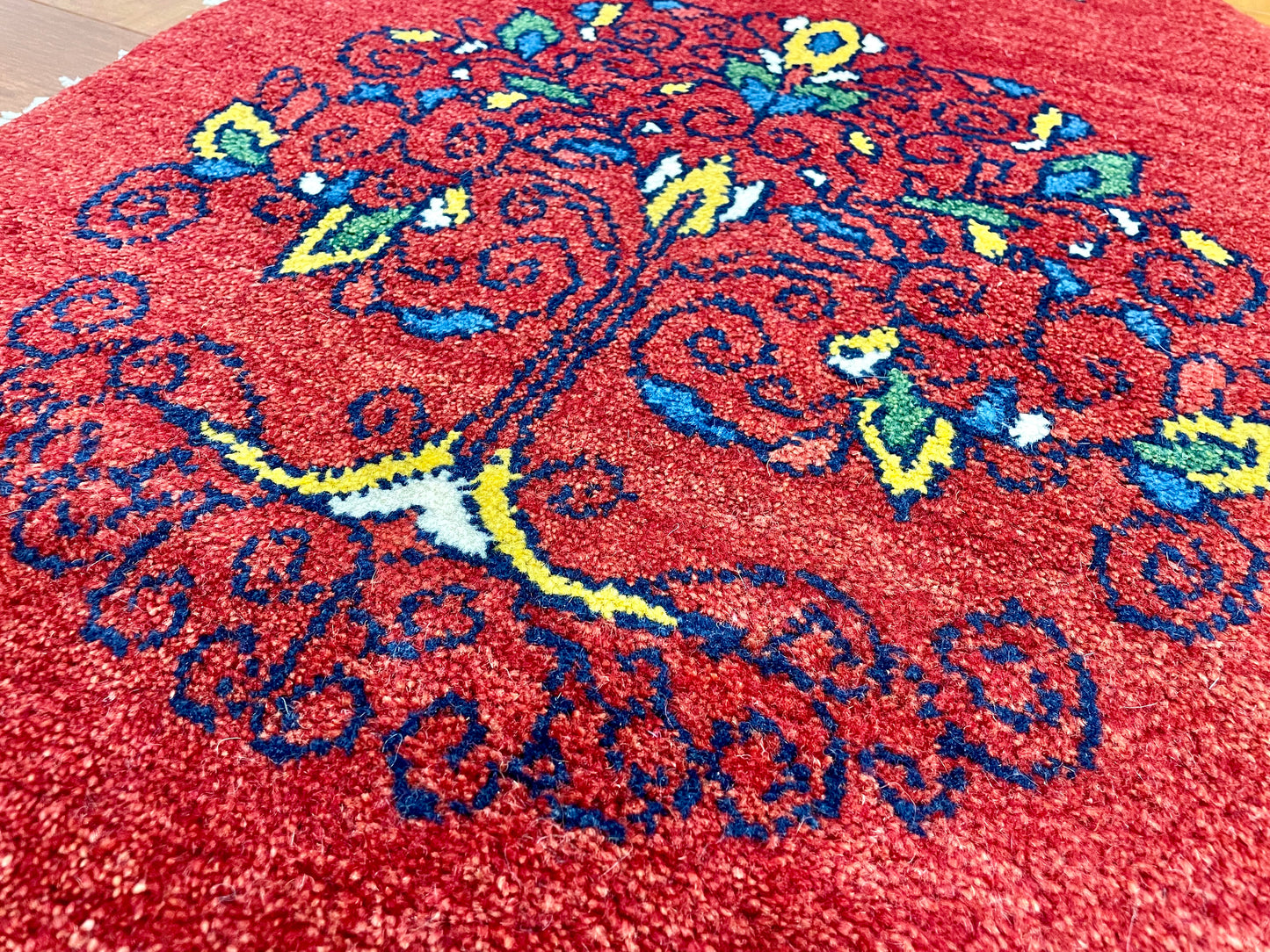 【オンライン限定】ギャッベ 90cm x 60cm (楕円形) RJ12555
