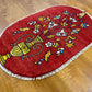 【オンライン限定】ギャッベ 90cm x 60cm (楕円形) RJ12557