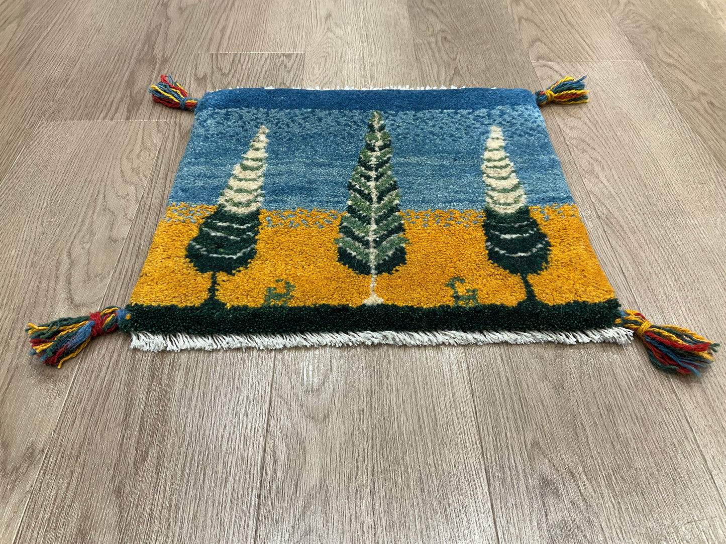 ギャッベ 40cm x 37cm T8303