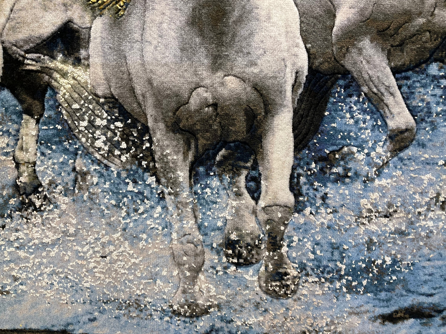 【額装】タブリーズ (3頭の白馬) 98cm x 80cm PS8569