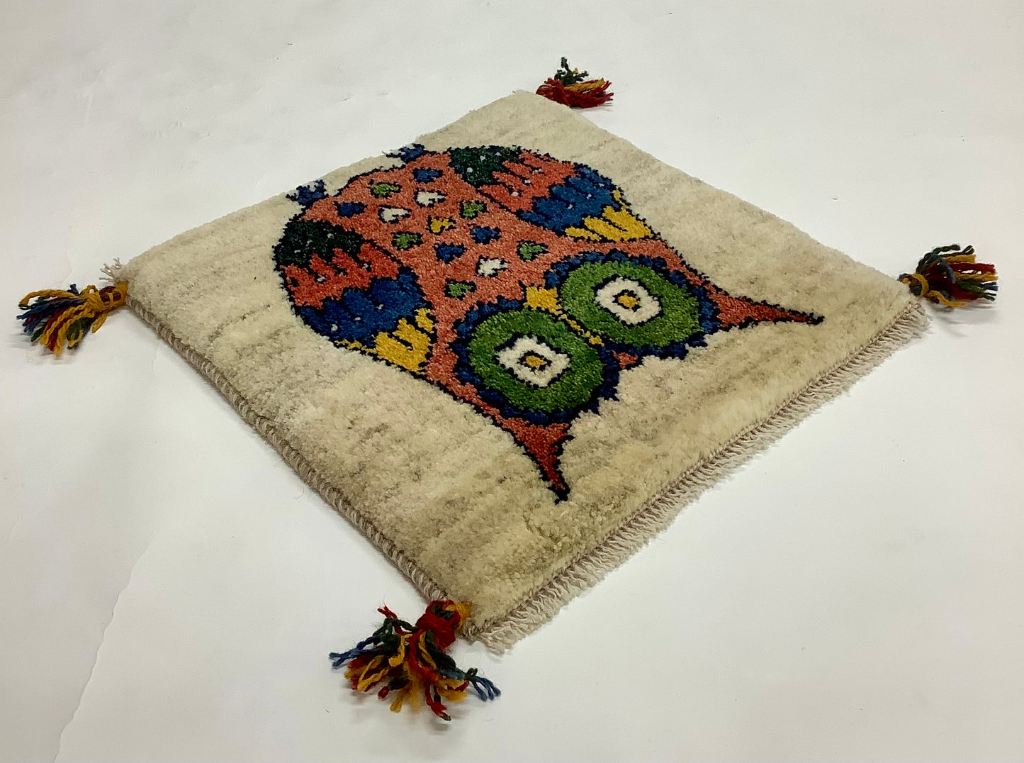 ギャッベ 42cm x 42cm T4862