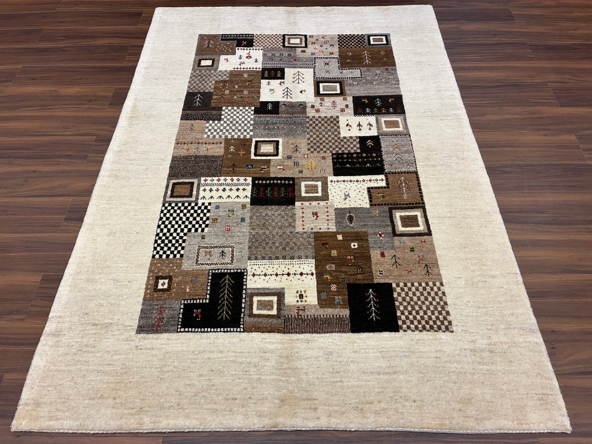 【千葉店】カシュクリギャッベ  200cm x 140cm RJ10948