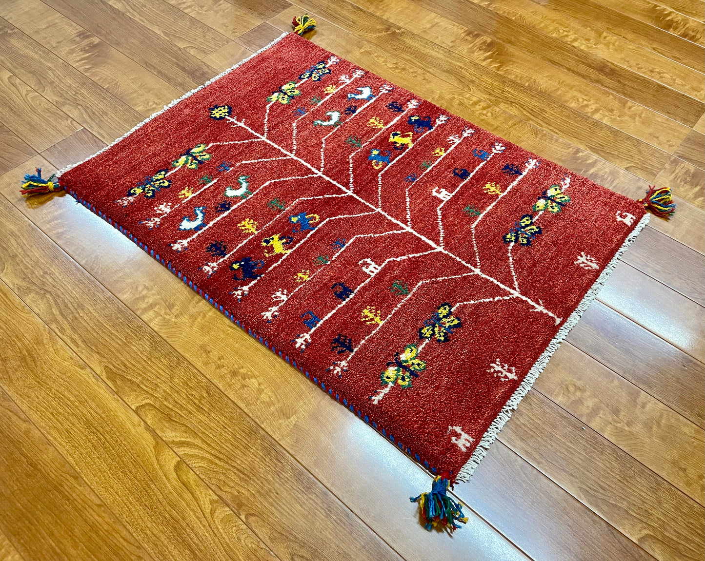 【オンライン限定】ギャッベ 85cm x 62cm RJ12395