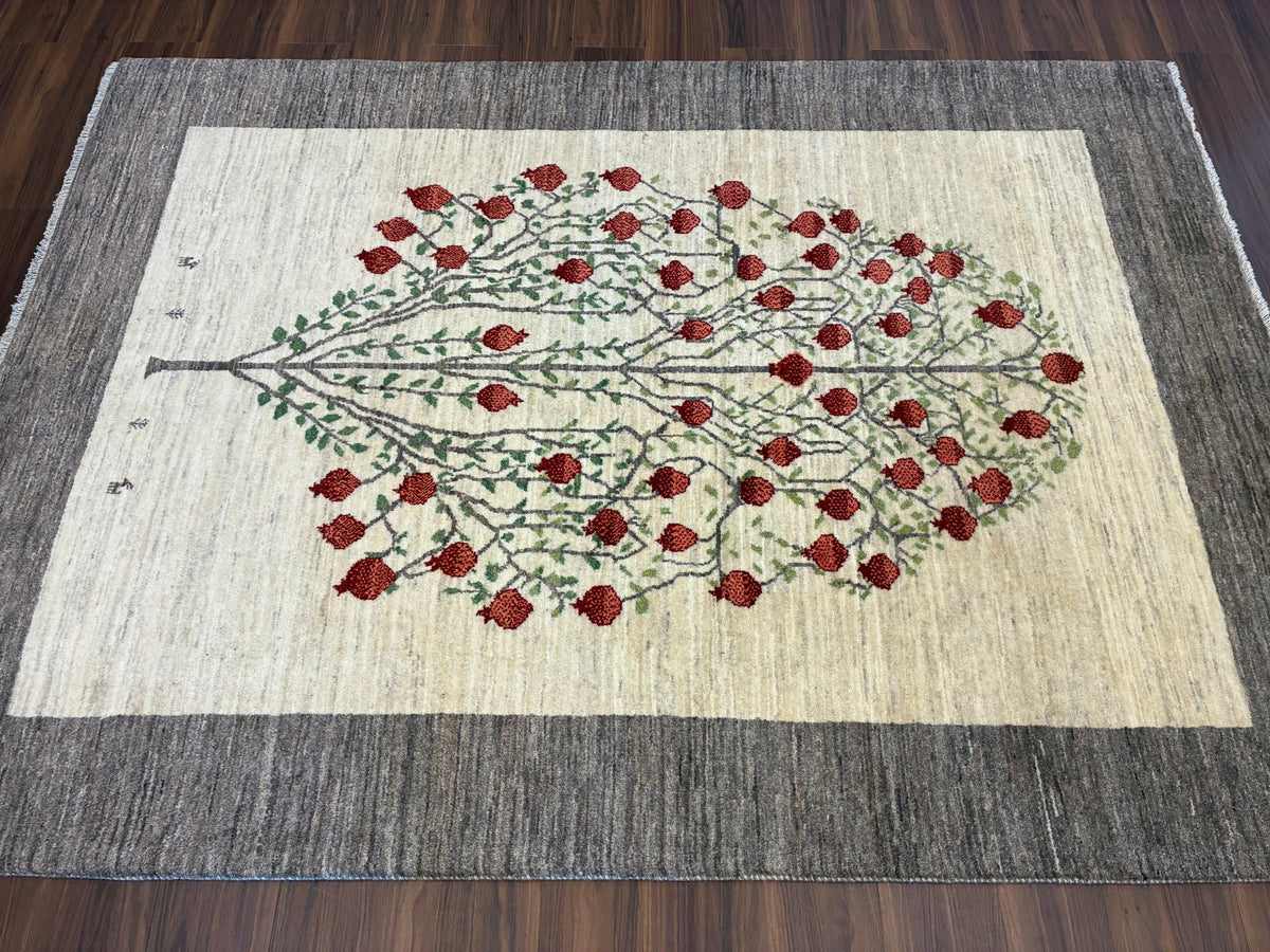 【千葉店】カシュクリギャッベ  213cm x 153cm RJ15370