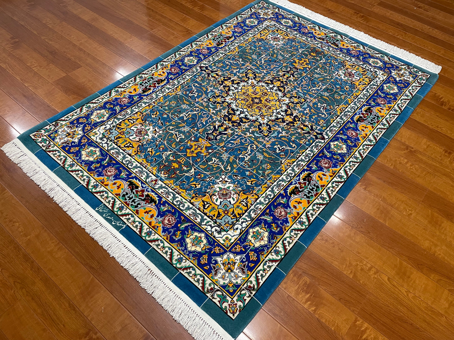 【オンライン限定】イスファハン シャッシャハーニ工房 192cm x 130cm A22591