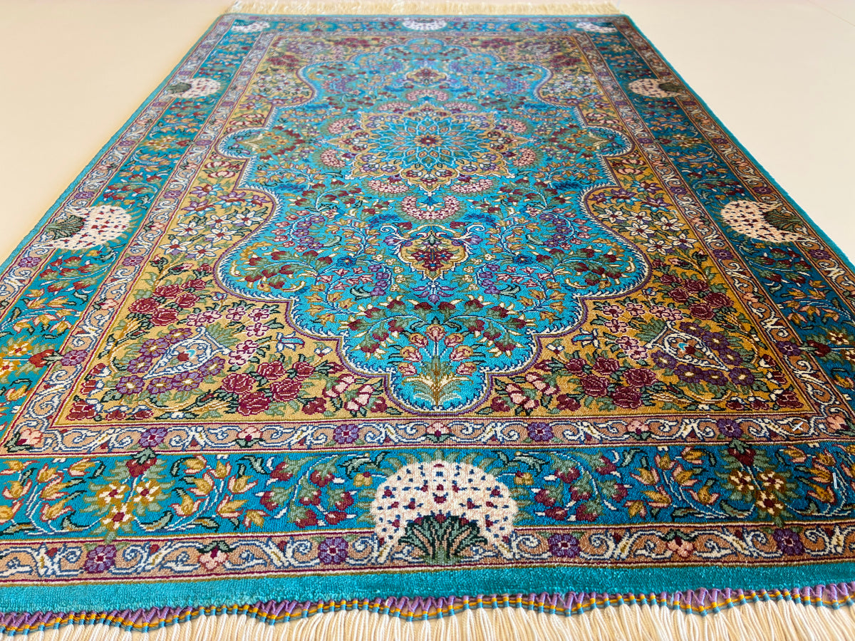【千葉店】クム アフマディ工房 90cm x 62cm PS11946