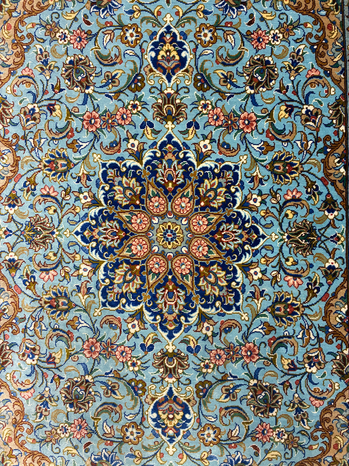 【千葉店】カシャーンシルク アルシャディ工房 95cm x 60cm SEM48838