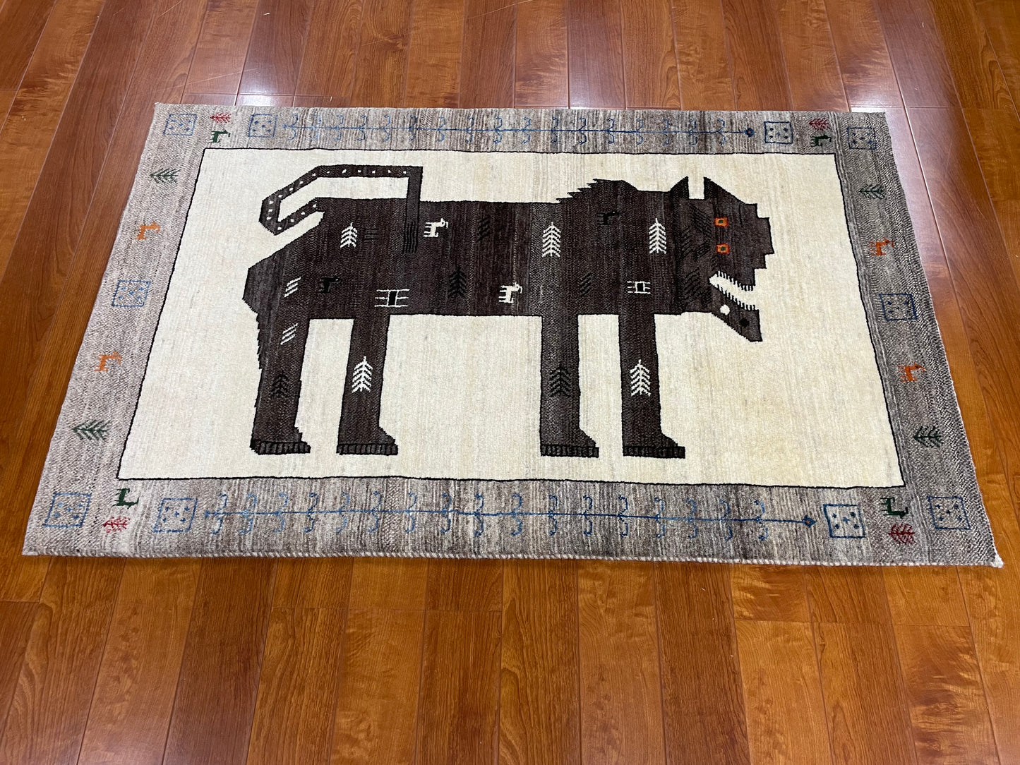 【オンライン限定】カシュクリギャッベ 132cm x 82cm RJ15169
