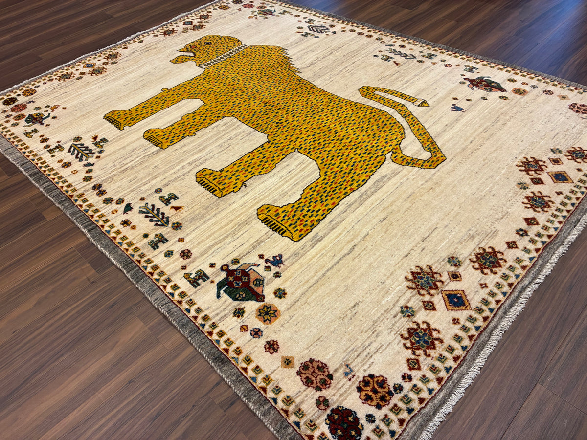 【千葉店】カシュクリギャッベ  202cm x 155cm RJ14838