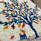 【福岡店】ギャッベ 42cm x 41cm Z3685