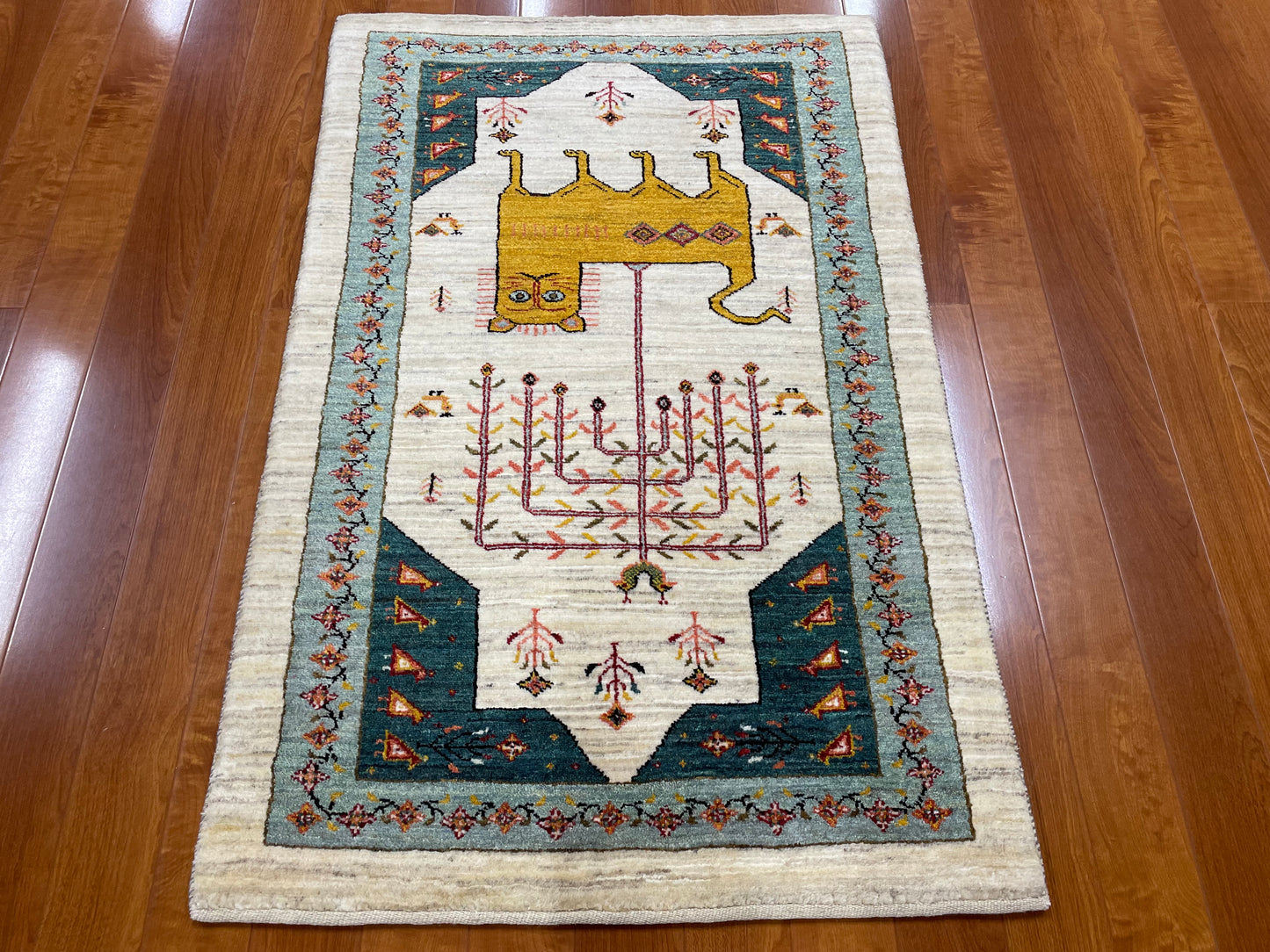 【オンライン限定】カシュクリギャッベ 125cm x 81cm RJ17288