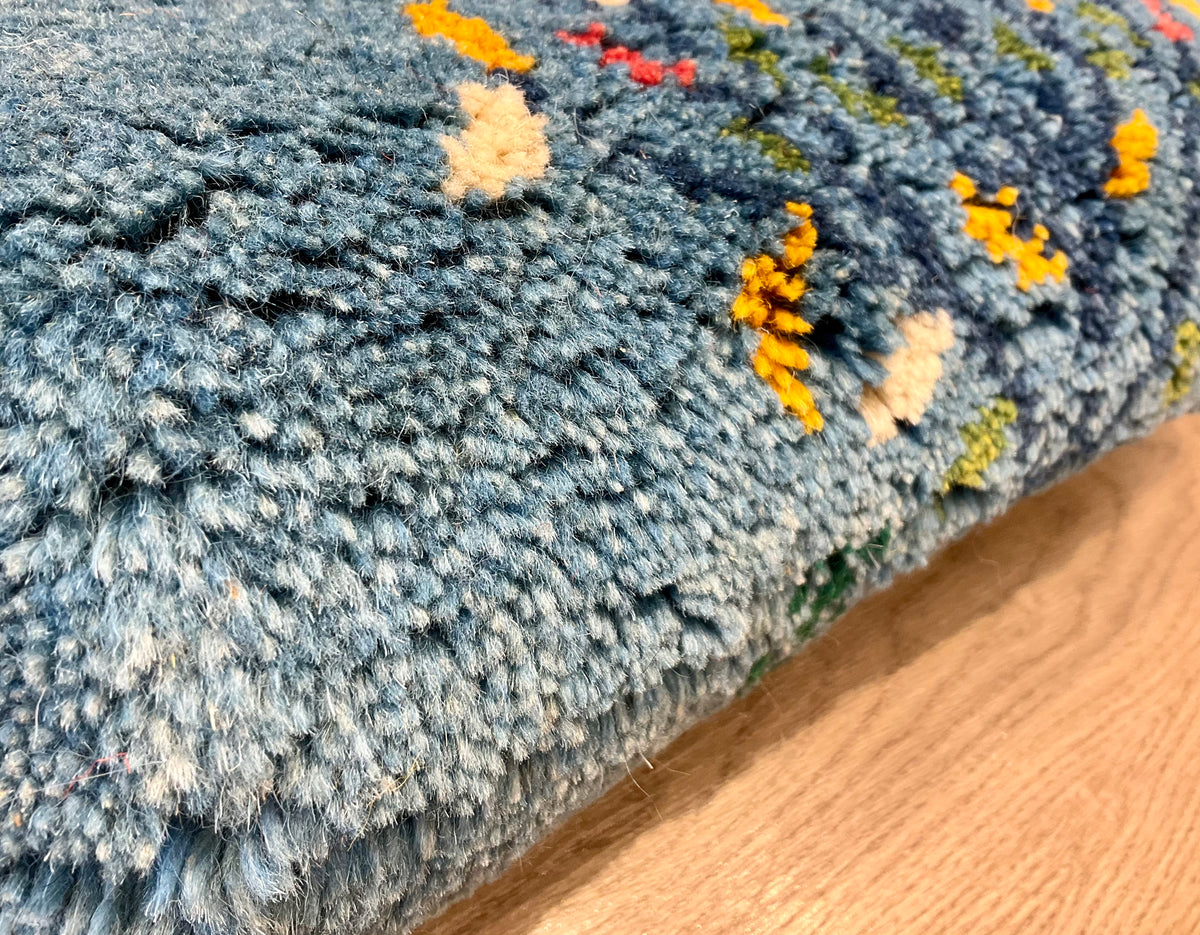 【福岡店】ギャッベ 41cm x 39cm Z3534