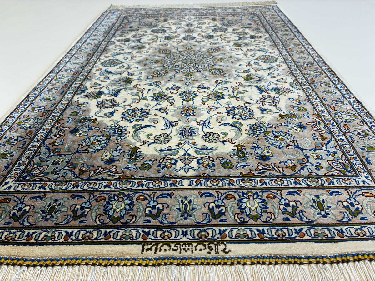 【千葉店】カシャーンシルク ファッラー工房 90cm x 58cm PS12627