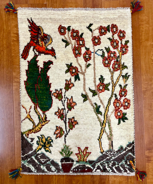 【オンライン限定】ギャッベ 90cm x 63cm RJ13598