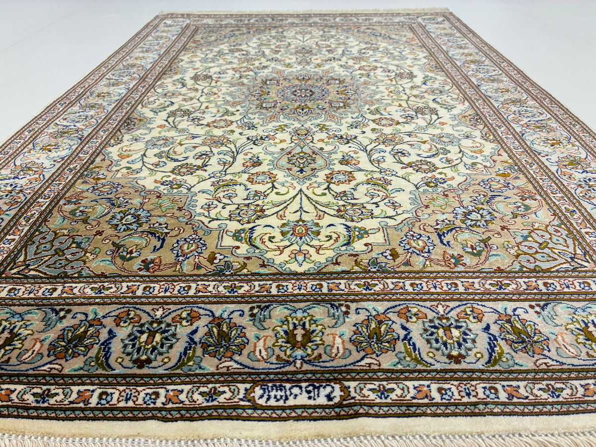 【千葉店】カシャーンシルク ファッラー工房 118cm x 79cm PS655