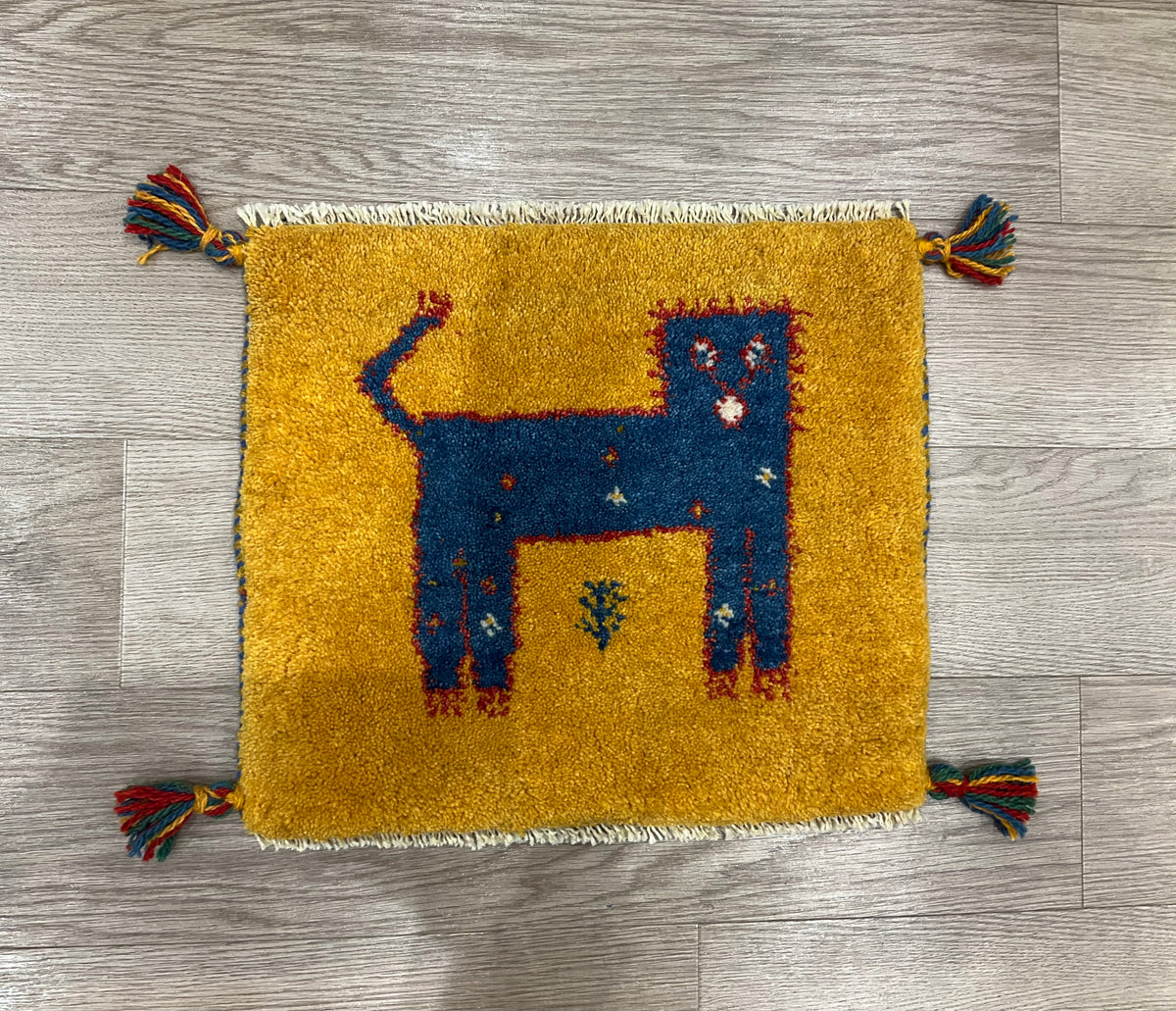 【福岡店】ギャッベ 44cm x 38cm Z3289