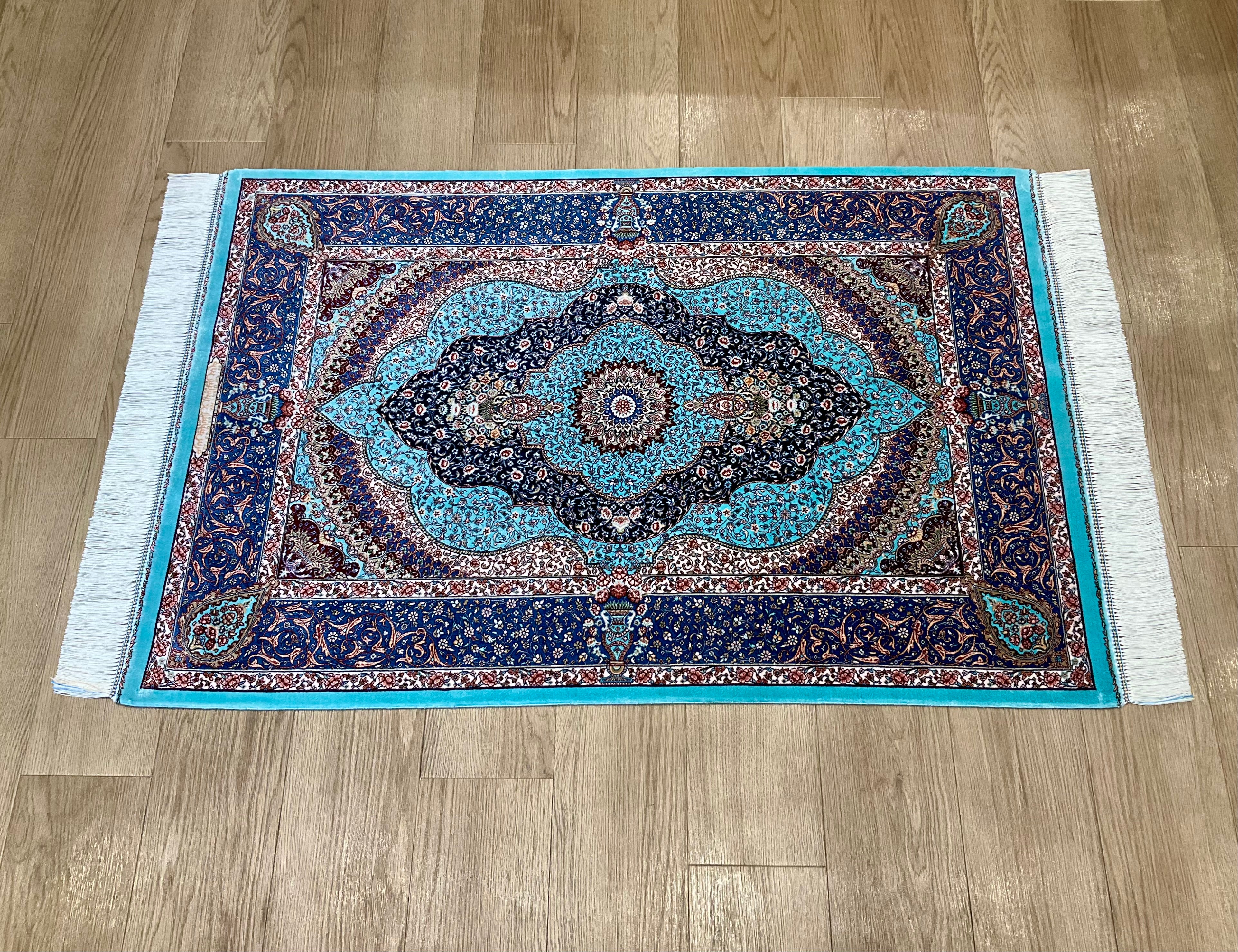 ペルシャンシルク 120cm x 80cm PS11812 – ペルシャ絨毯専門店