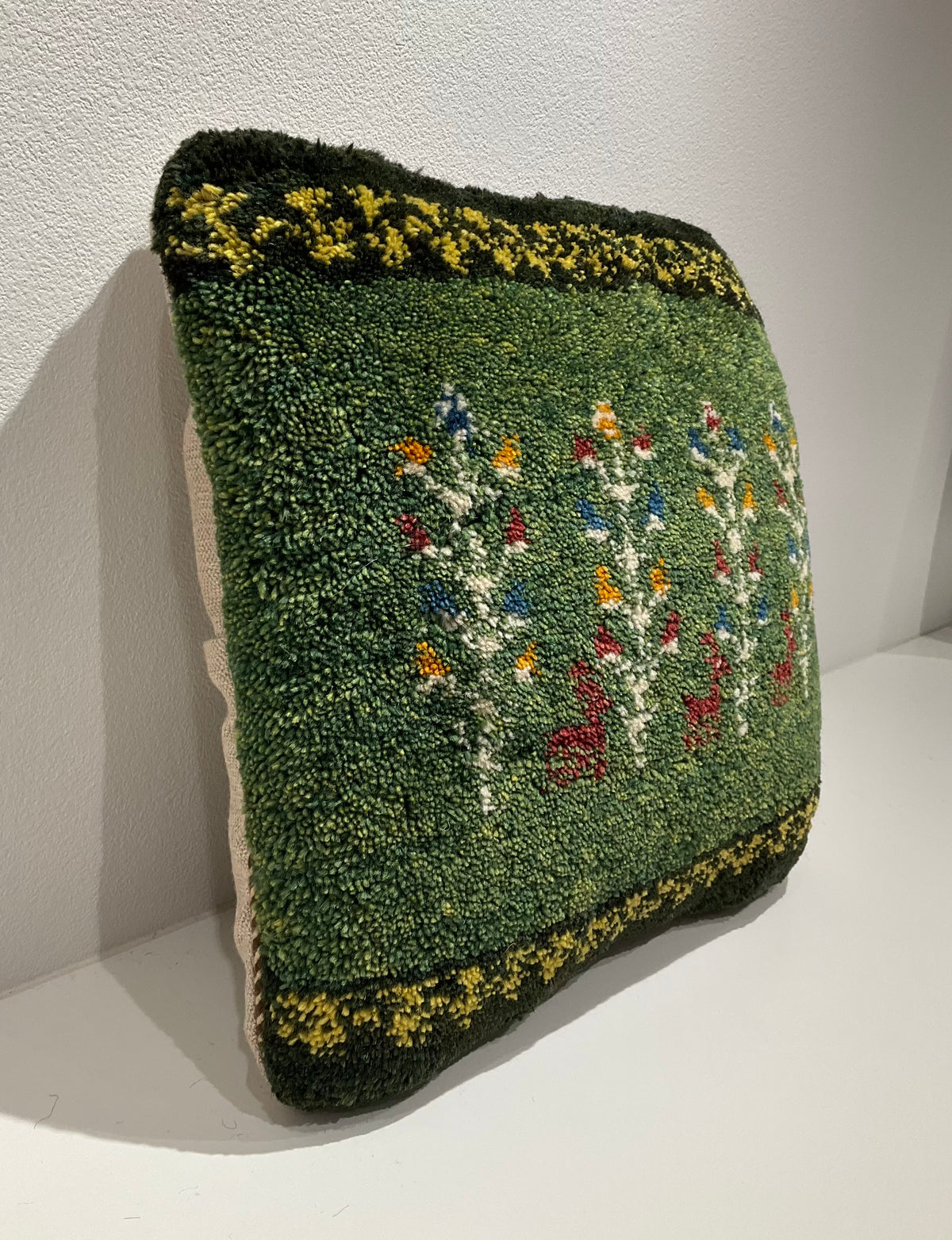 【福岡店】ギャッベクッション 43cm x 38cm Z2882