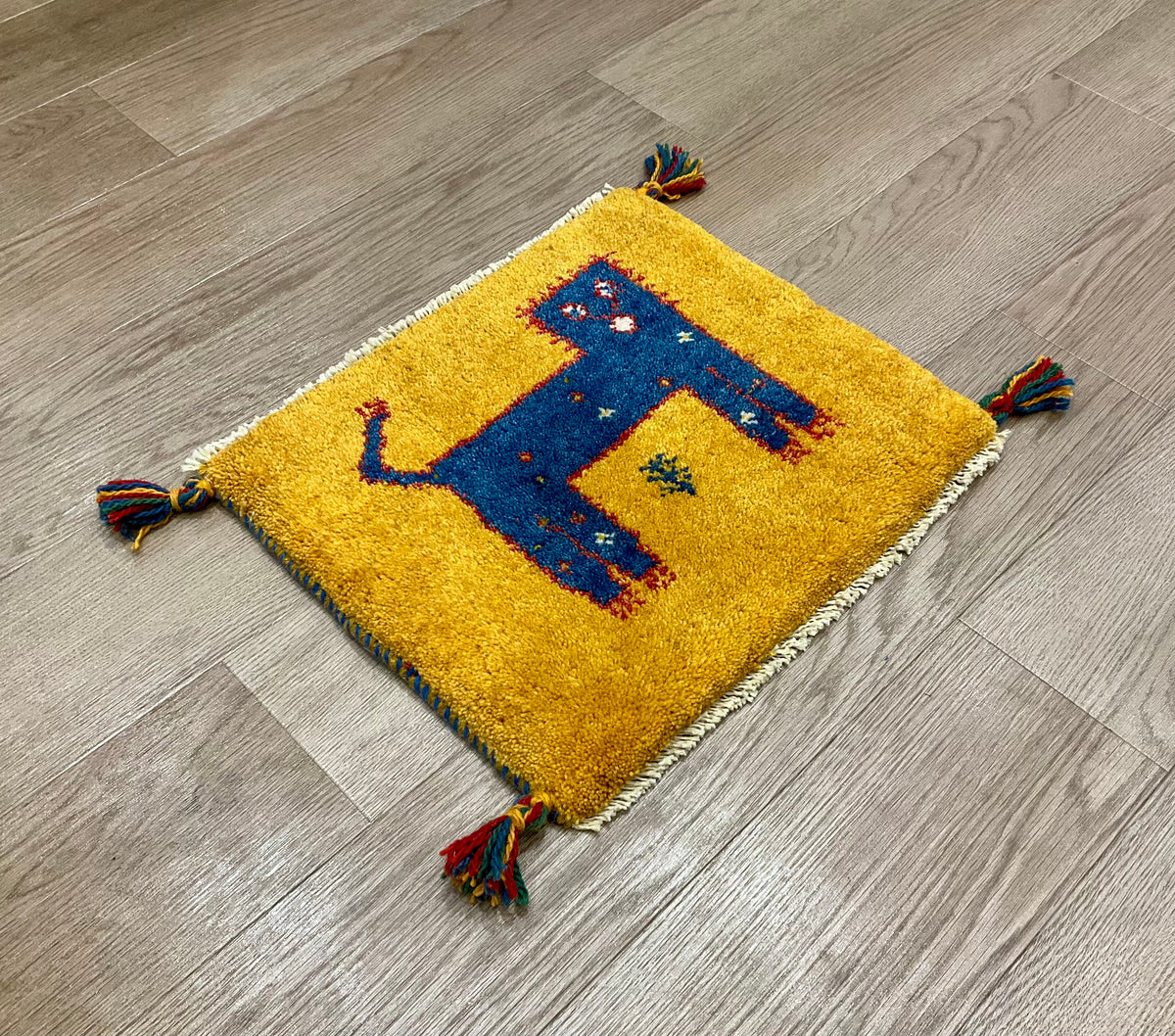 【福岡店】ギャッベ 44cm x 38cm Z3289