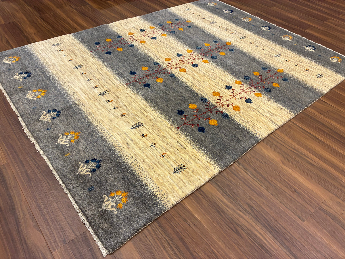 【千葉店】カシュクリギャッベ  202cm x 152cm RJ14738