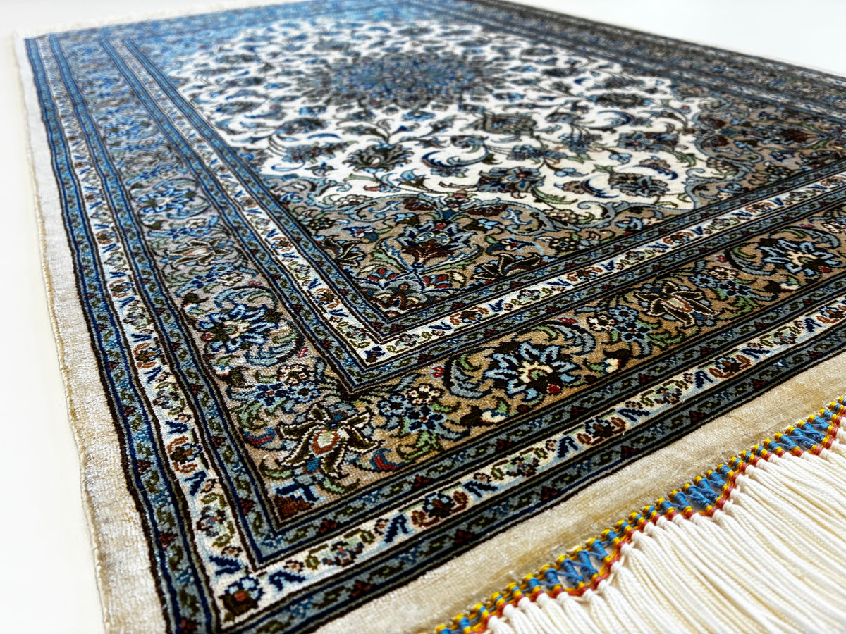 【千葉店】カシャーンシルク ネギン工房 92cm x 58cm NT13856