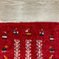 【福岡店】ギャッベ 43cm x 39cm Z3359