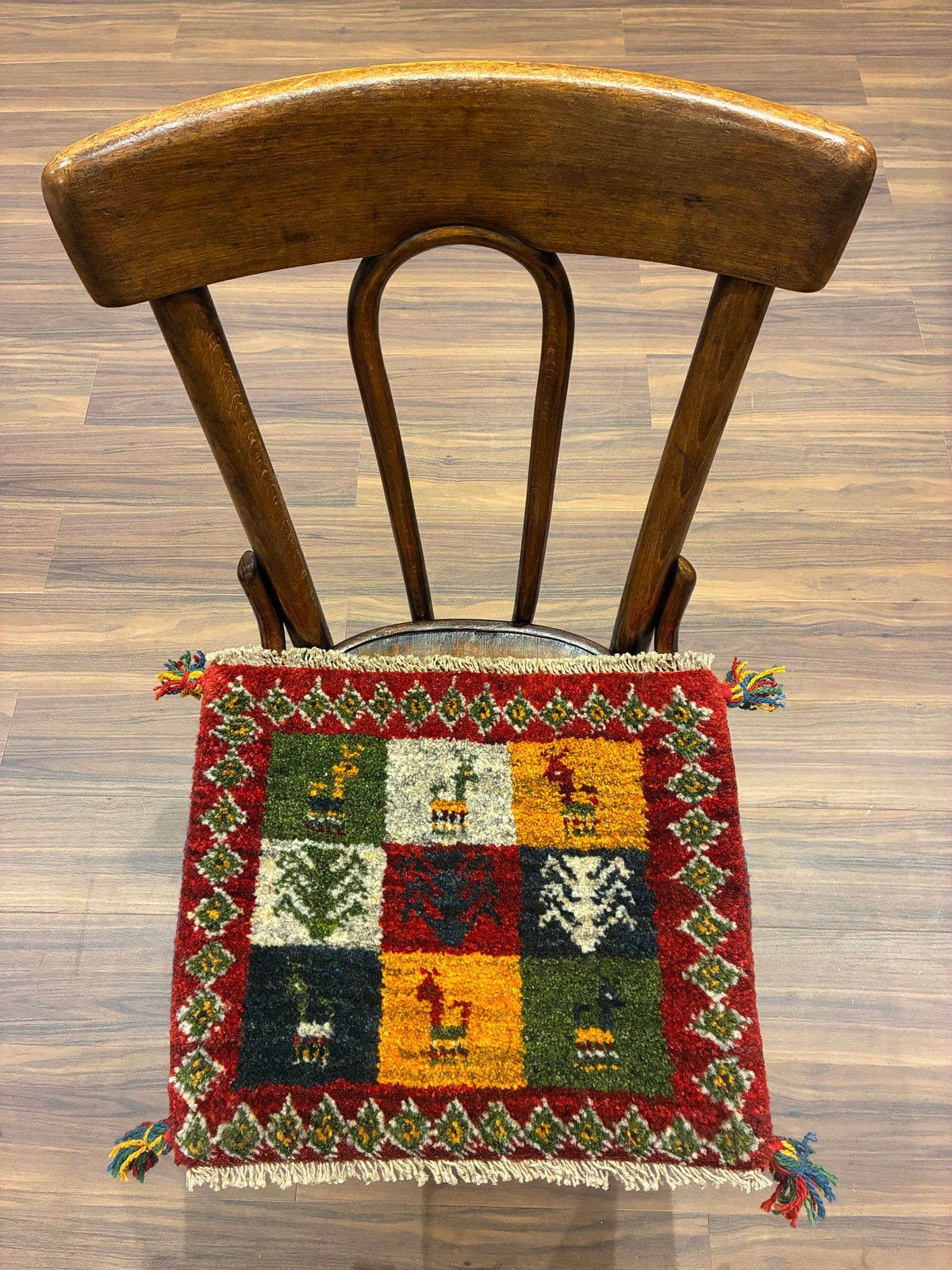 【千葉店】ギャッベ 45cm x 37cm Z3380